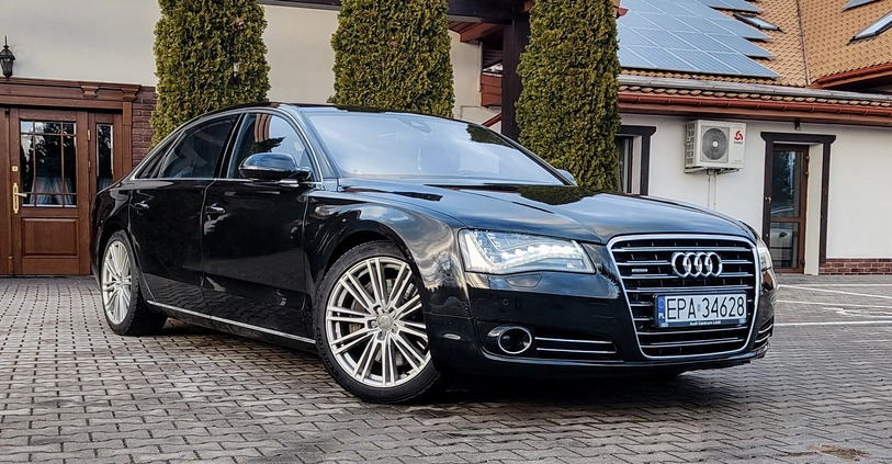 Audi A8 cena 110000 przebieg: 213000, rok produkcji 2013 z Woźniki małe 529